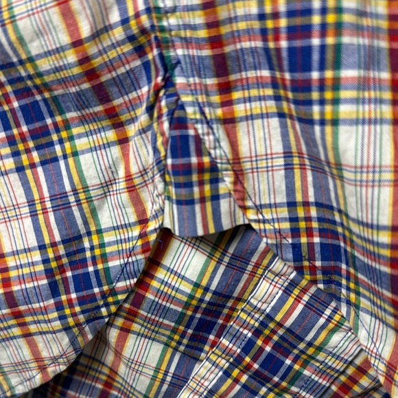 Daniel Cremieux SZ S Men's Multicolor Plaid Shirt LS 100% Italian cotton EUC - Picture 3 of 6